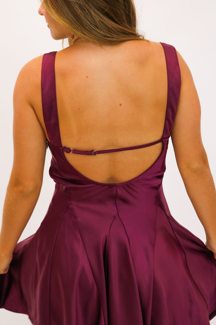 Dance Under The Stars Corset Dress, Plum