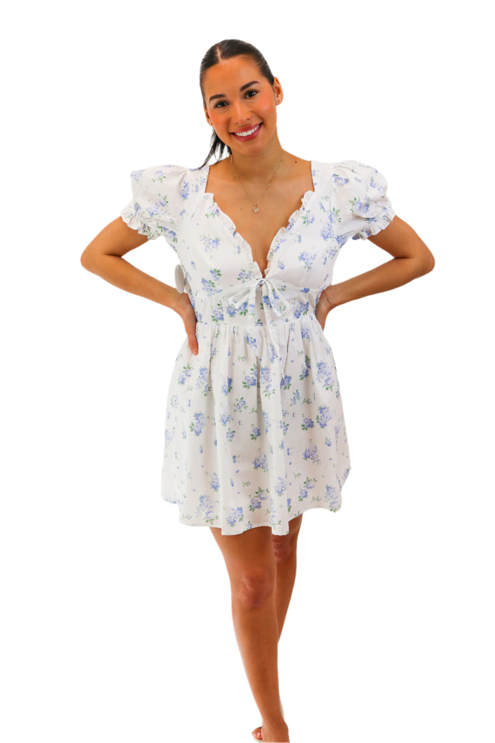 Pure Heart Ruffled Floral Dress