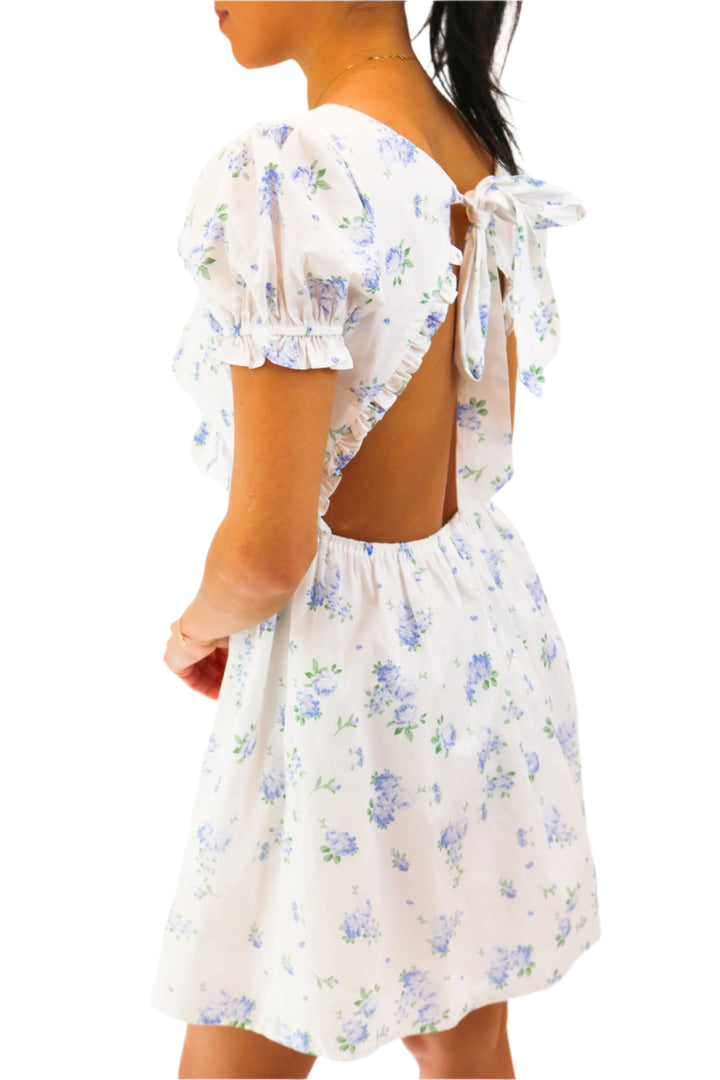 Pure Heart Ruffled Floral Dress