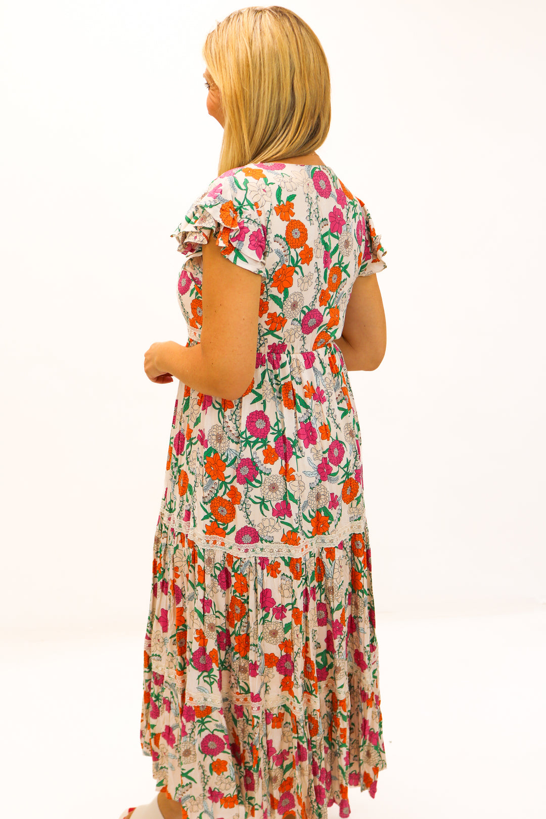 Walk In The Park Floral Tiered Maxi Dress