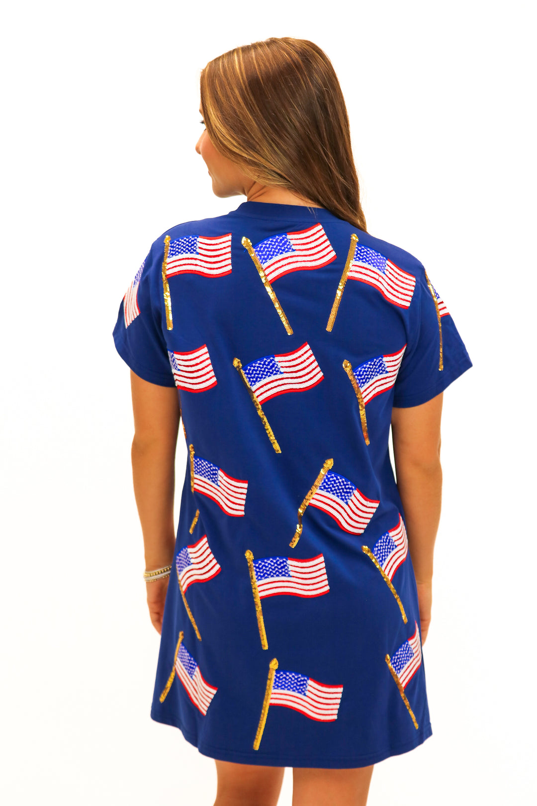 Navy Flag Tee Dress