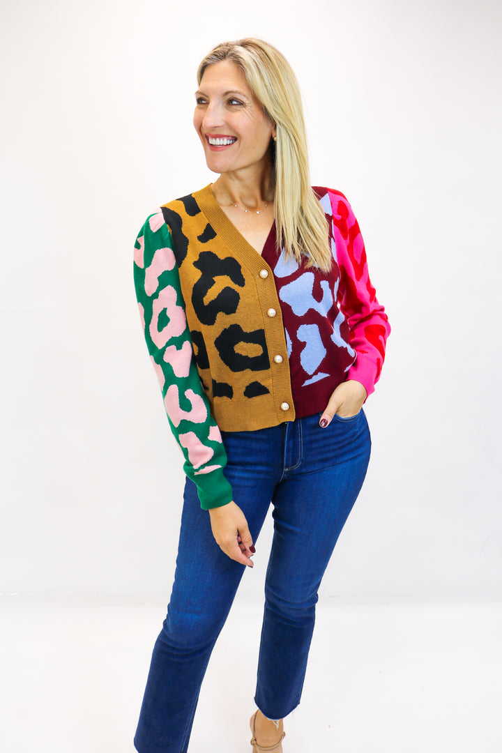 Jovie Cardigan, Leopard