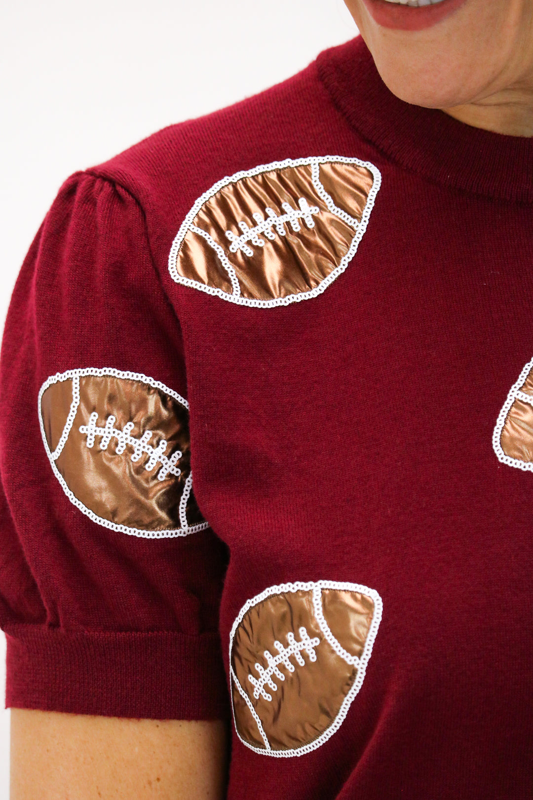 Shimmer Football Sweater