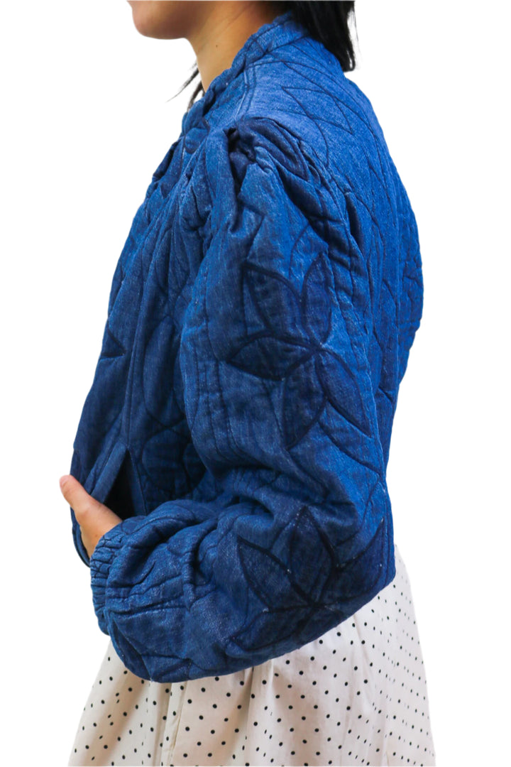 Quinn Quilted Jacket, Indigo Combo