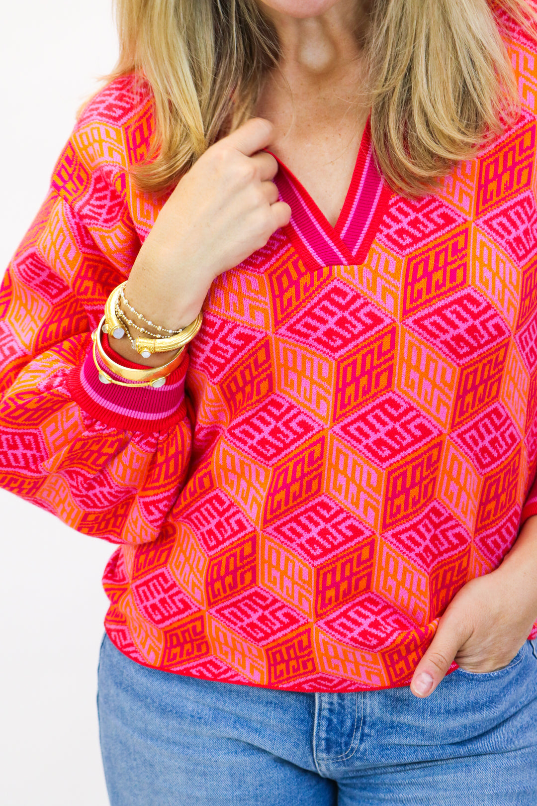 Lolli Sweater, Block Monogram