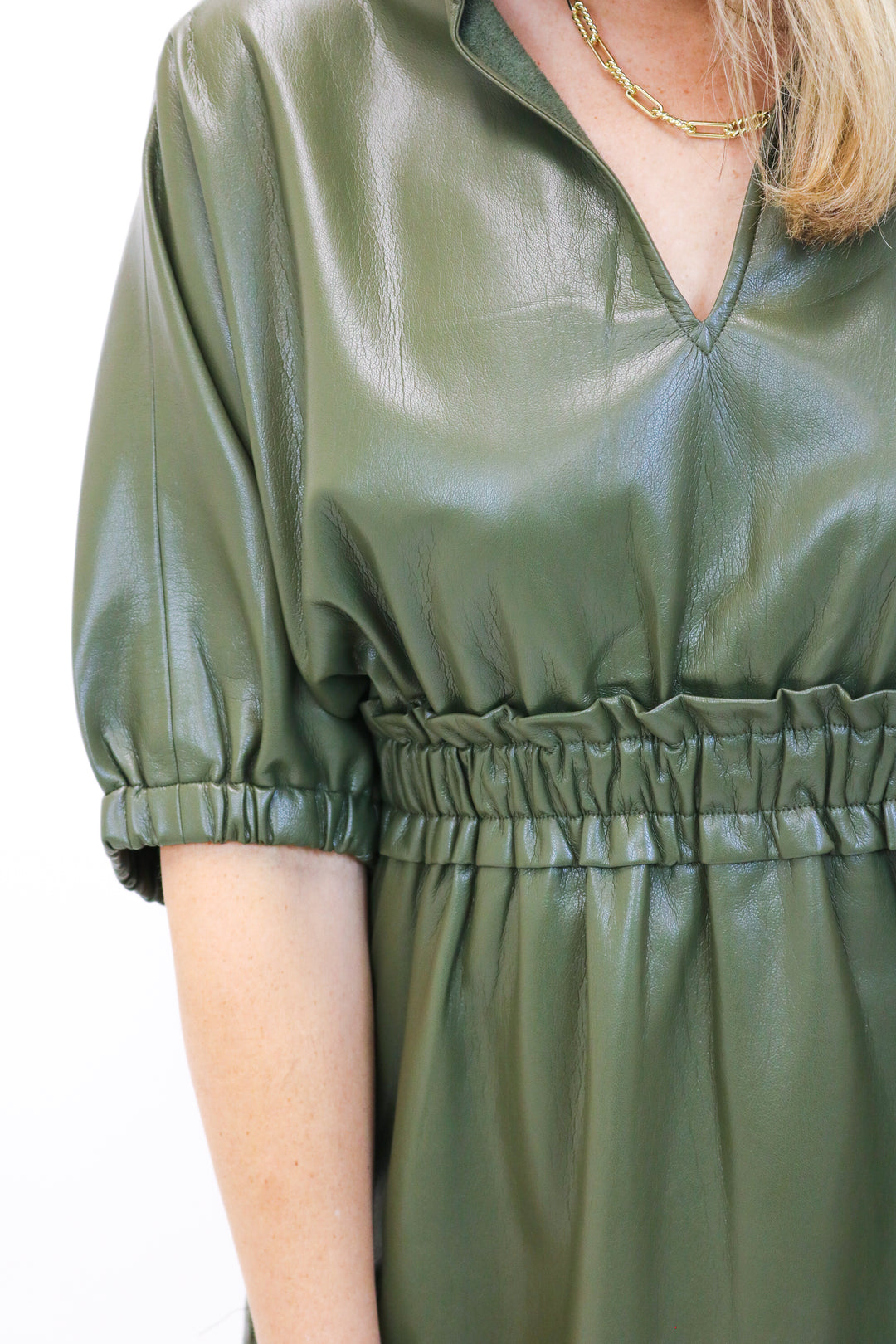 Palmer Dress, Olive Night