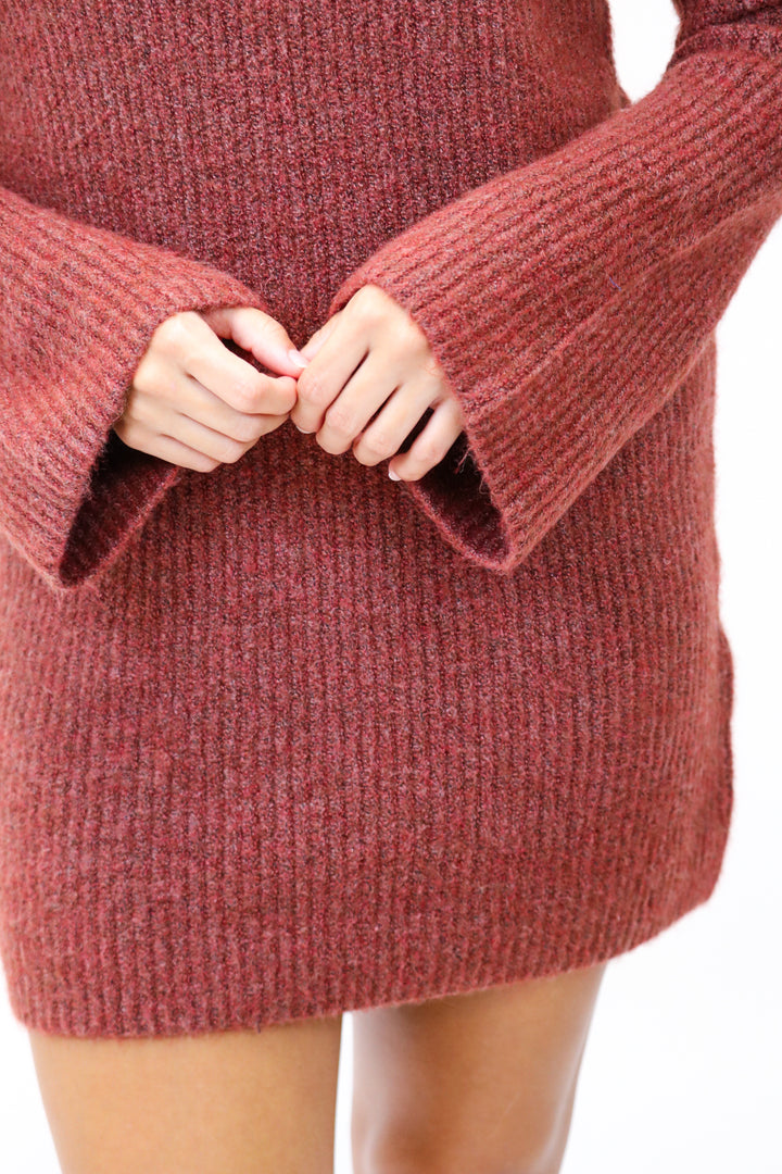 Abbie Sweater Dress, Baked Apple