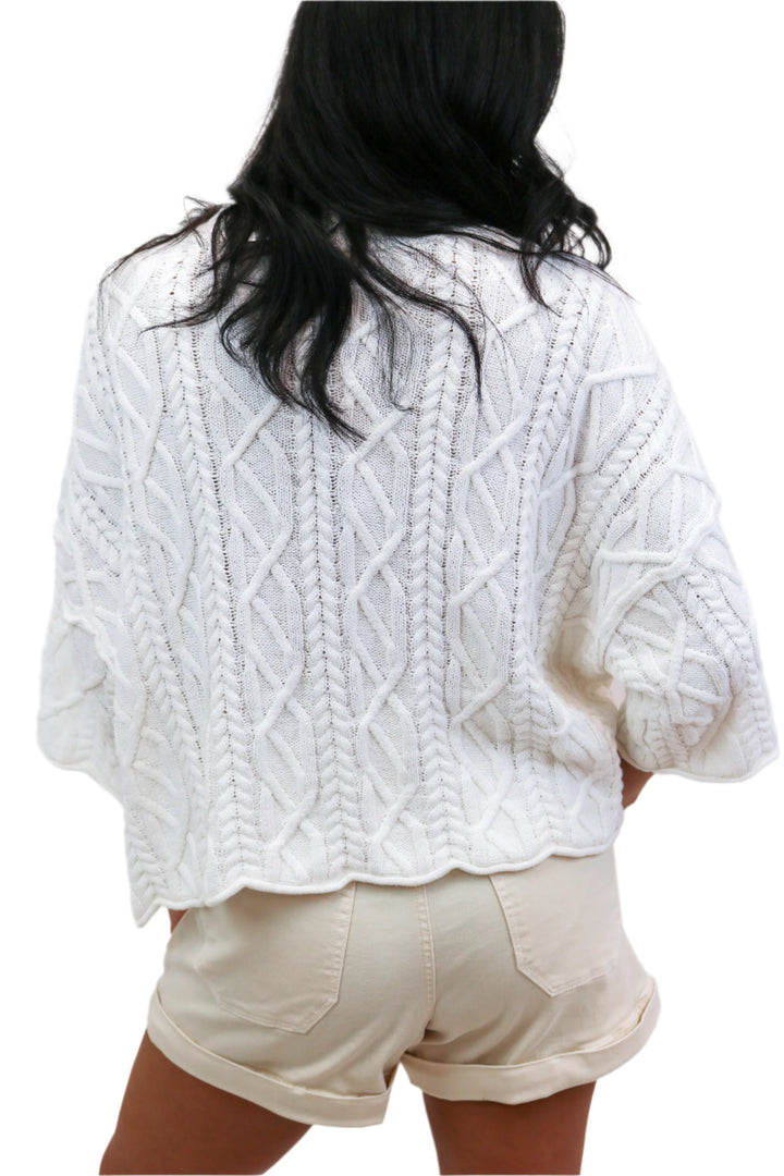 Washed Ashore Sweater, White