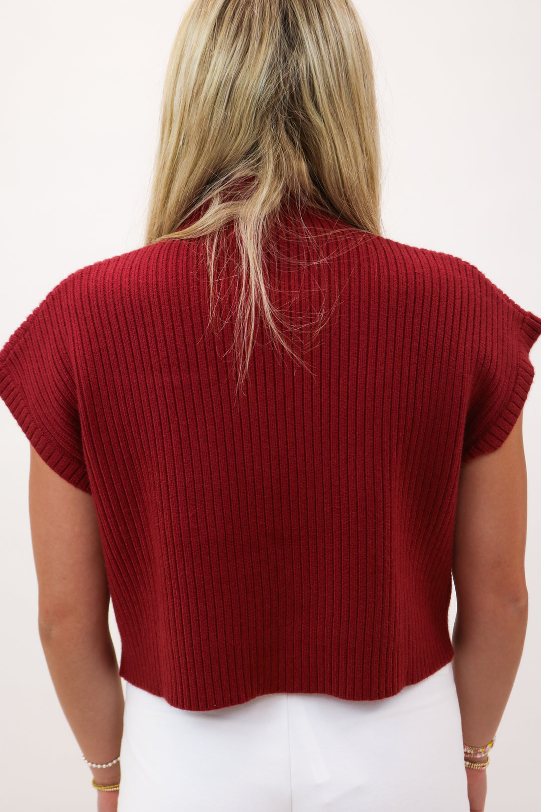 Here For The Long Run Knit Top, Maroon