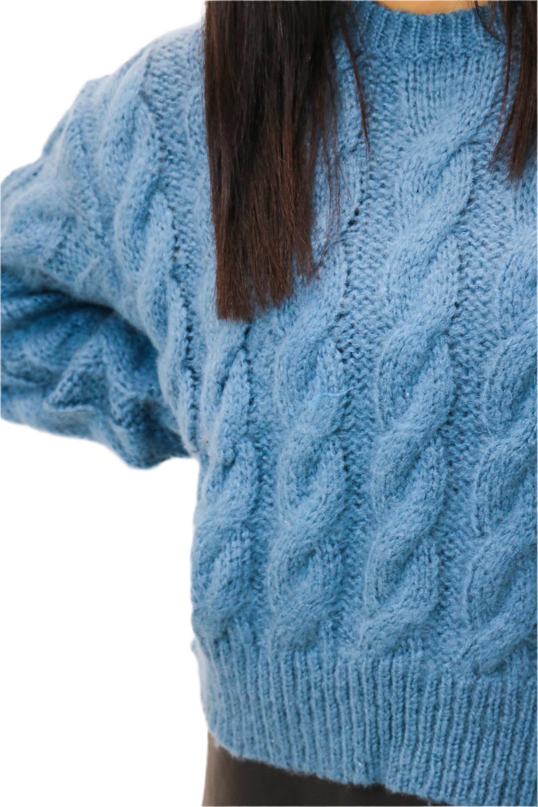 Ceronne Sweater, Blue Dust