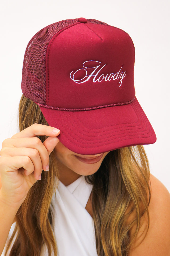 Howdy Script Trucker Hat