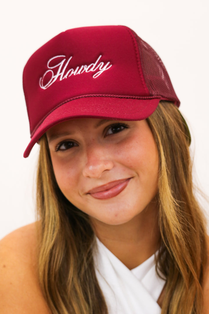 Howdy Script Trucker Hat