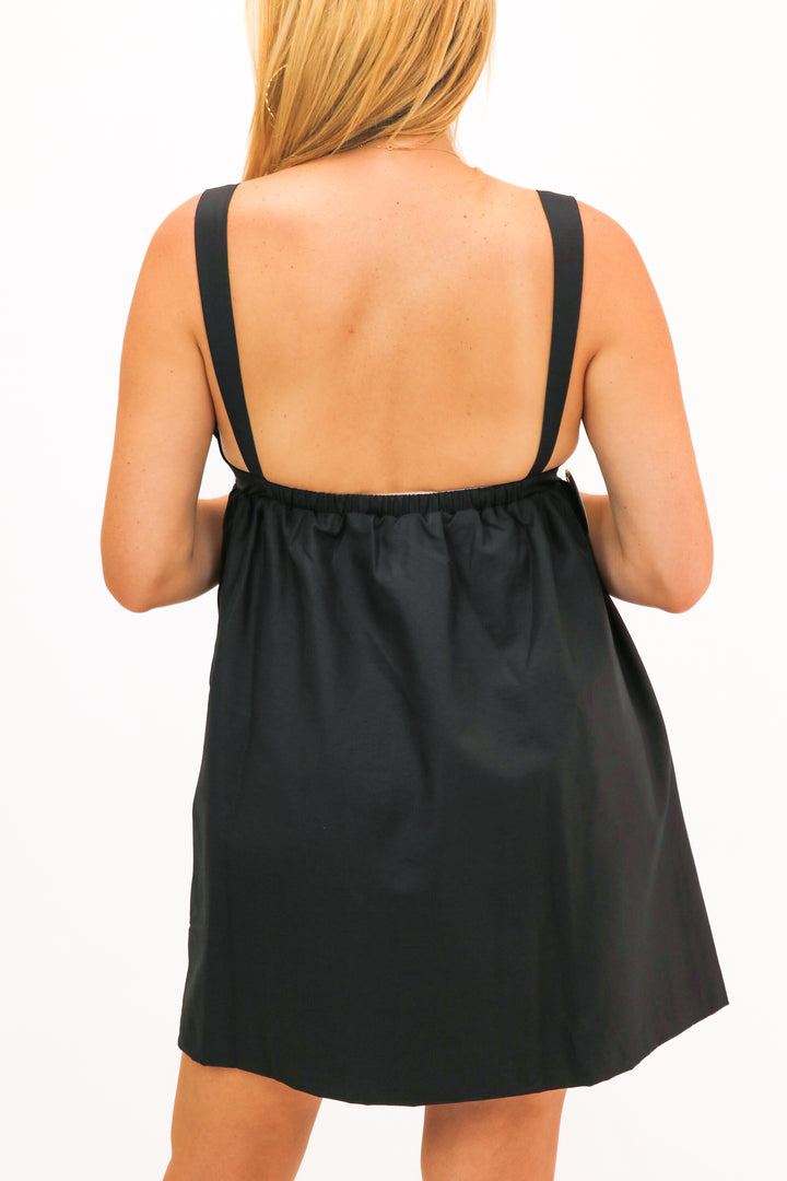 One Of Those Nights Black Babydoll Dress