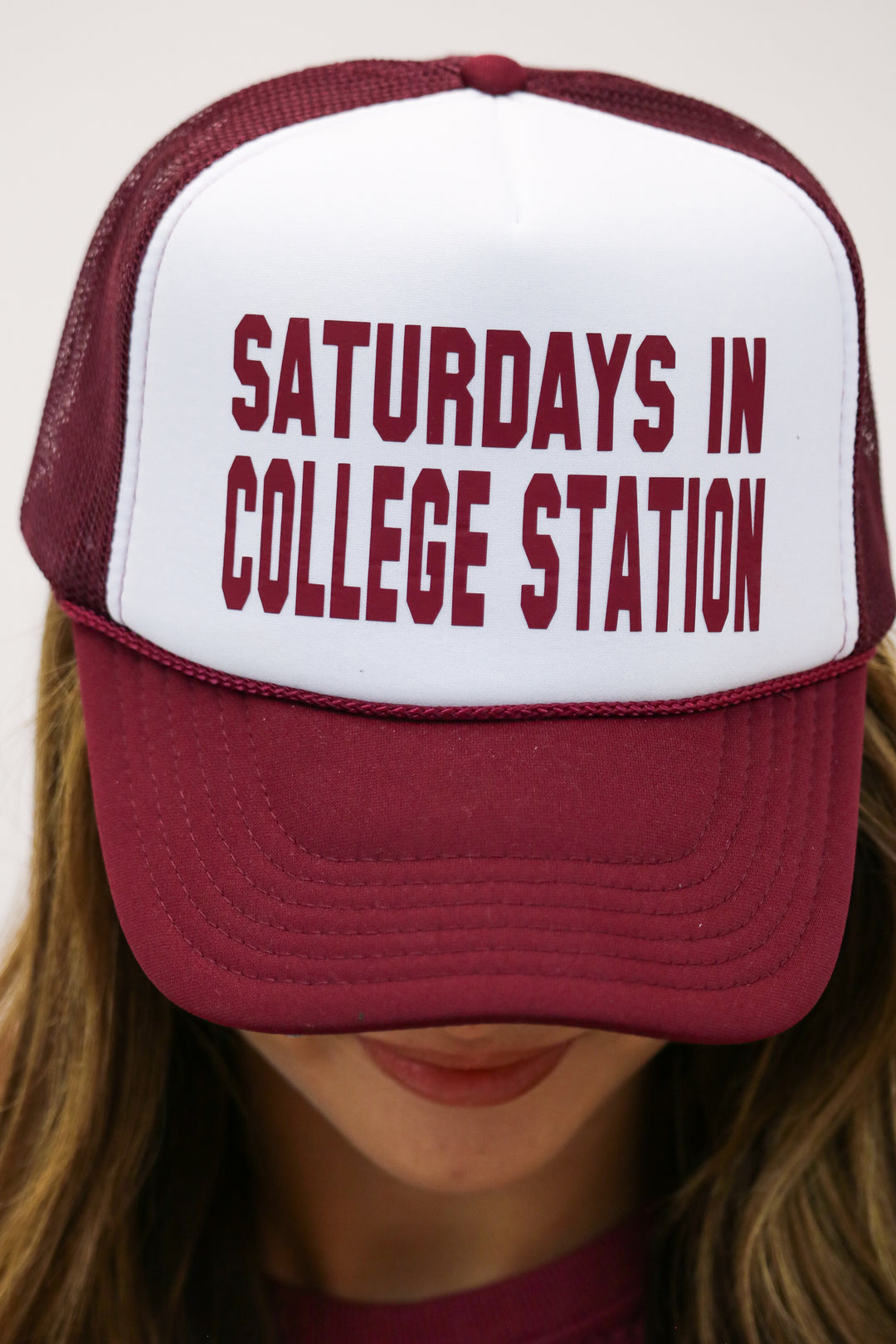 Saturdays in College Station Trucker Hat