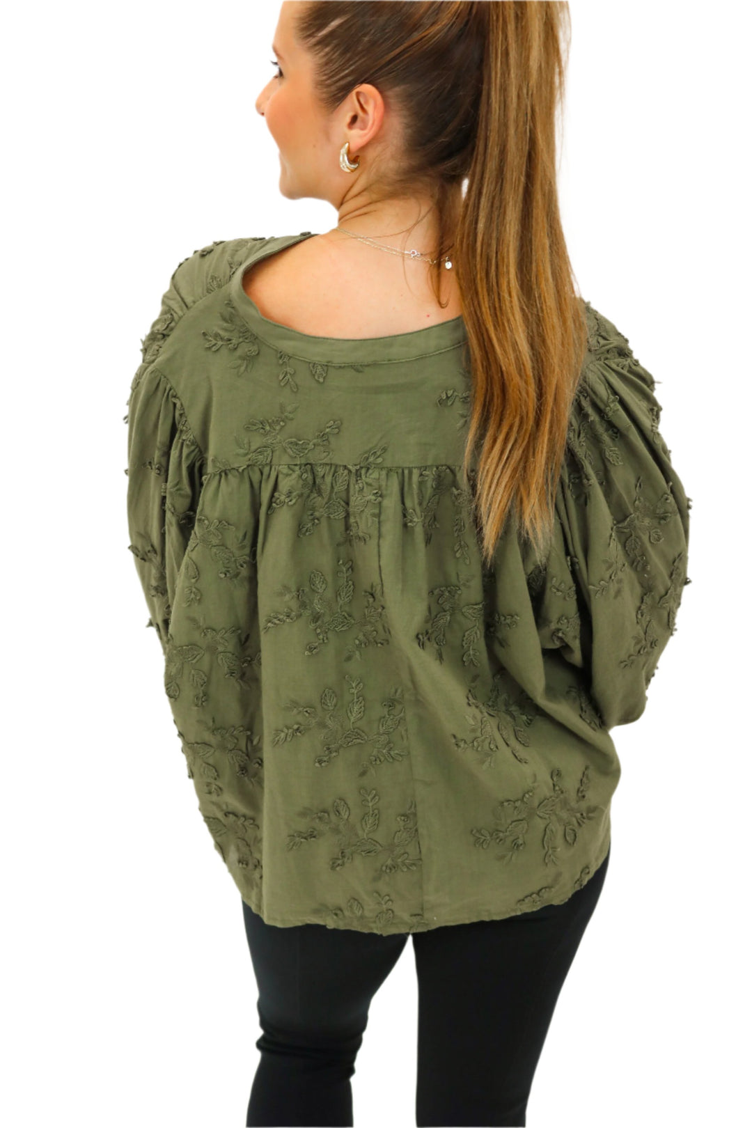 All Over Again Top, Olive Green