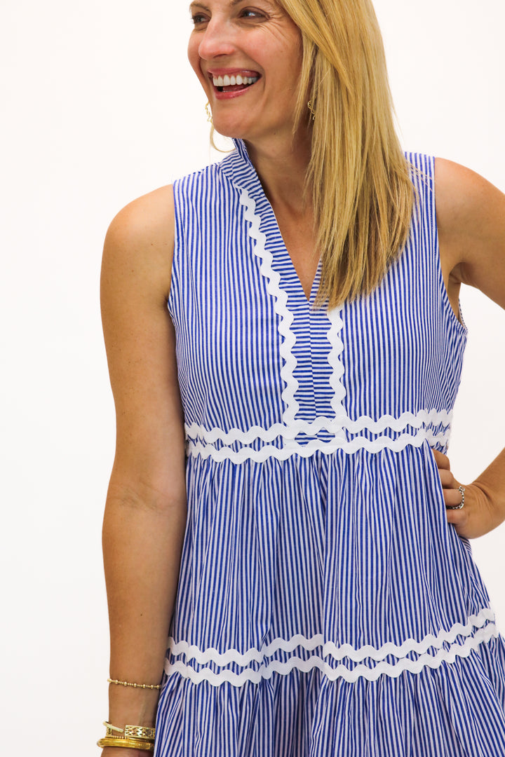 Summer In The Hamptons Striped Dress, Navy