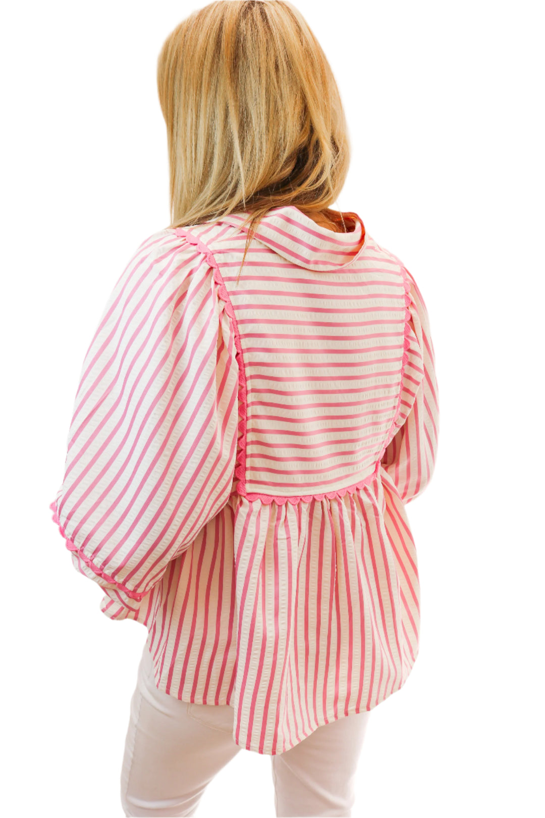 Set Sail Striped Top, Pink