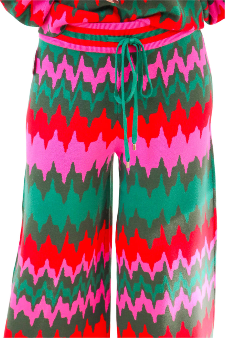 Teddy Crop Trouser, Ruby Ripple