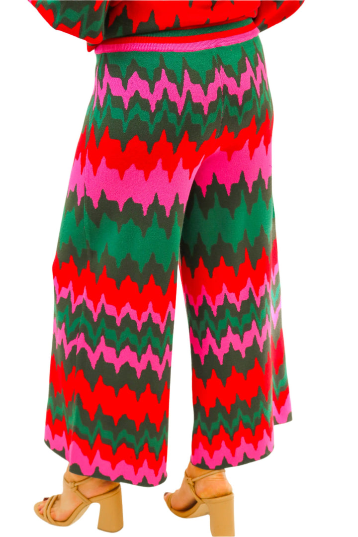 Teddy Crop Trouser, Ruby Ripple