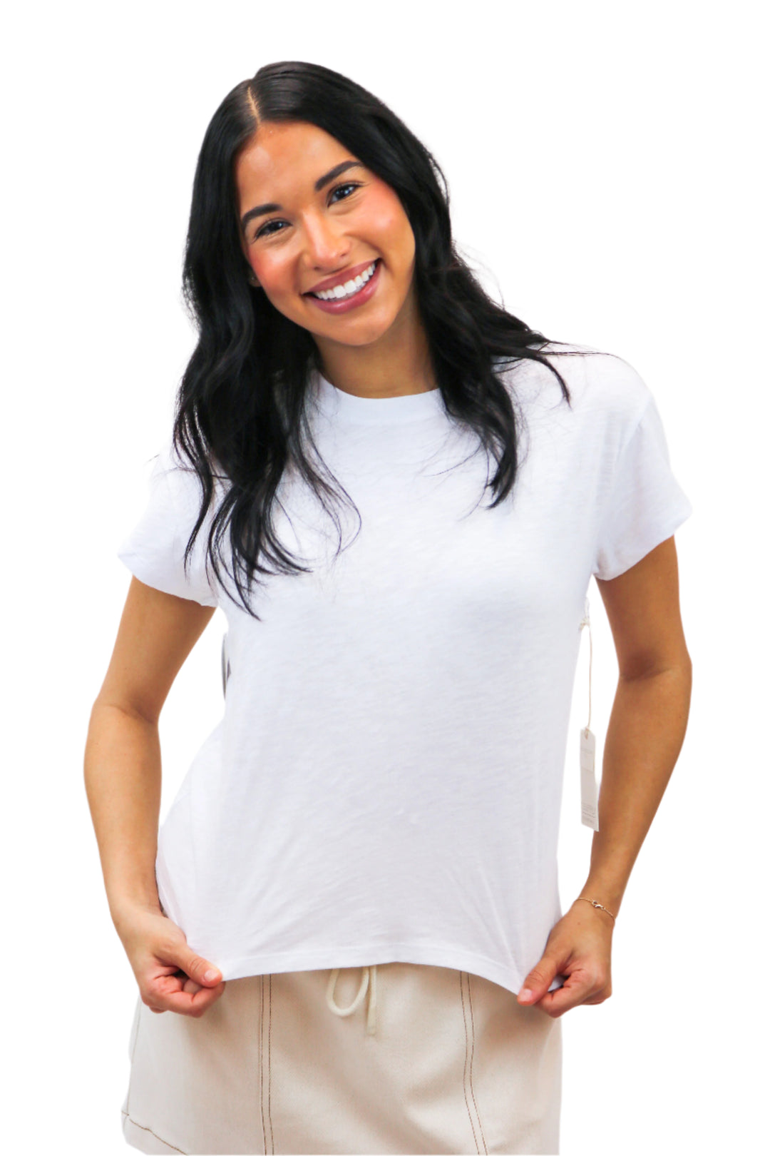 Modern Slub Tee, White