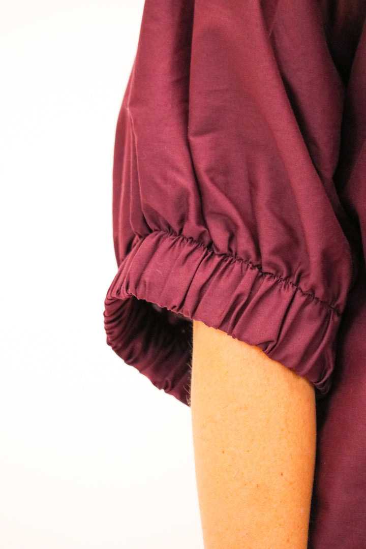 Esme 3/4 Sleeve Top, Maroon