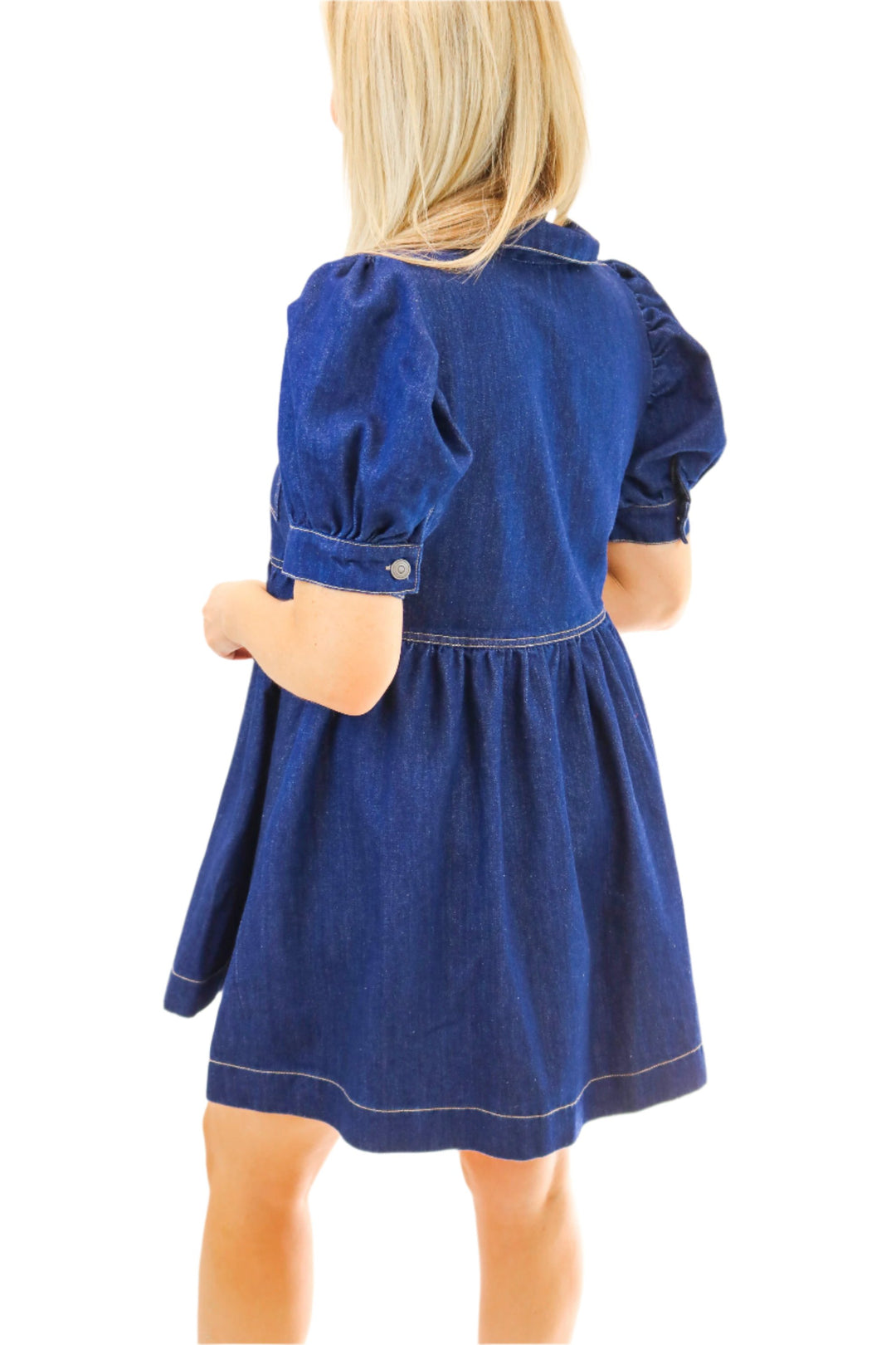 Dance Her Home Denim Zip Dress