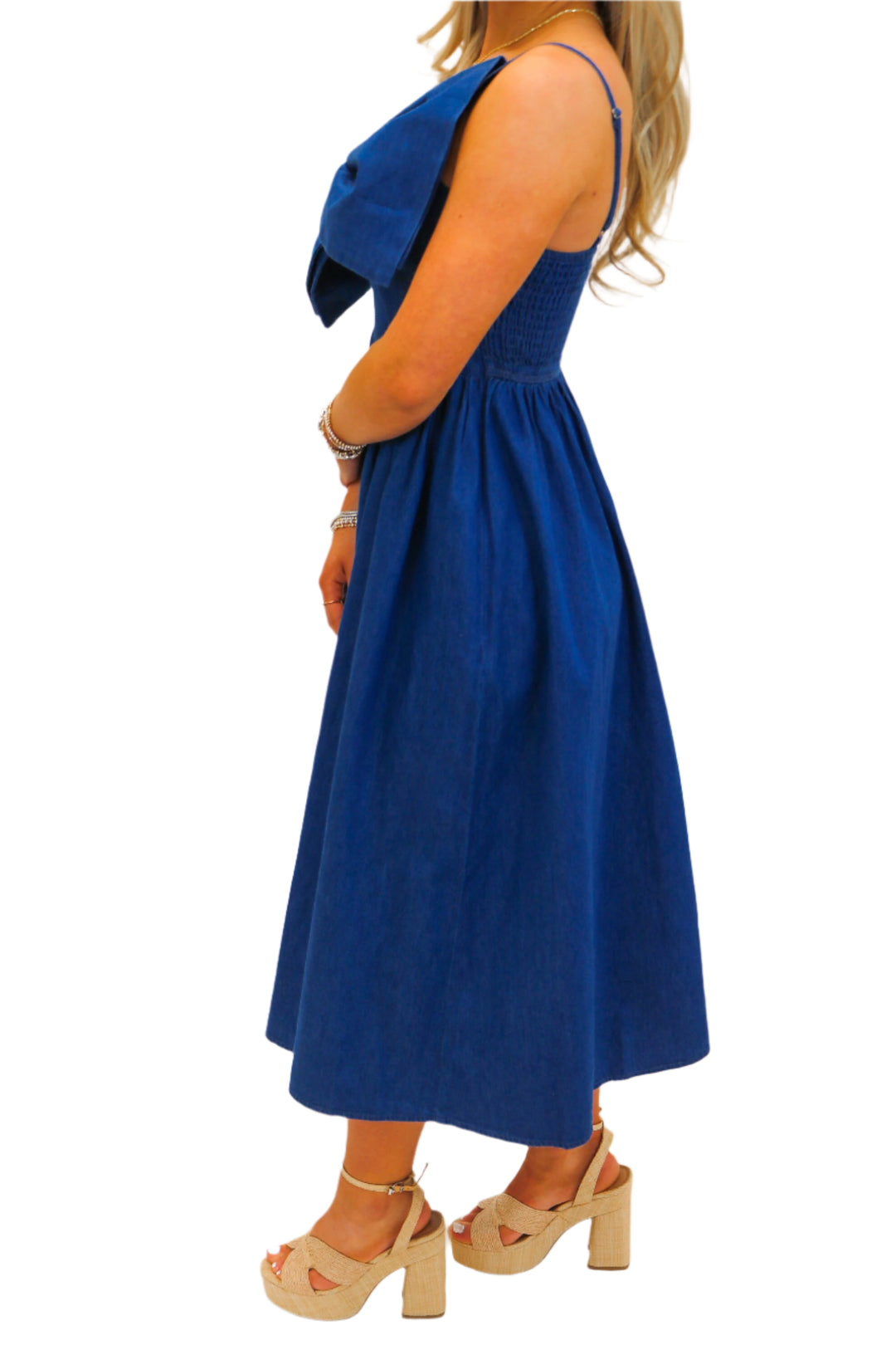 Chic Charm Maxi Dress, Chambray