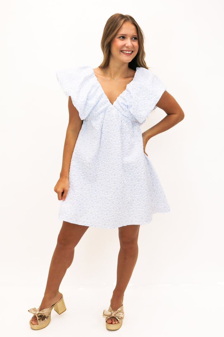 Easy Come, Easy Go Mini Dress, Baby Blue