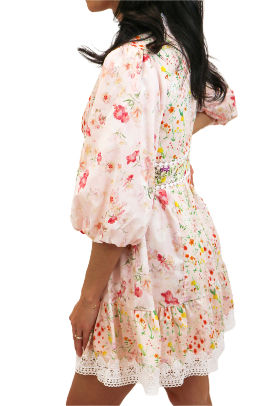 Garden Party Floral Dress, Pink