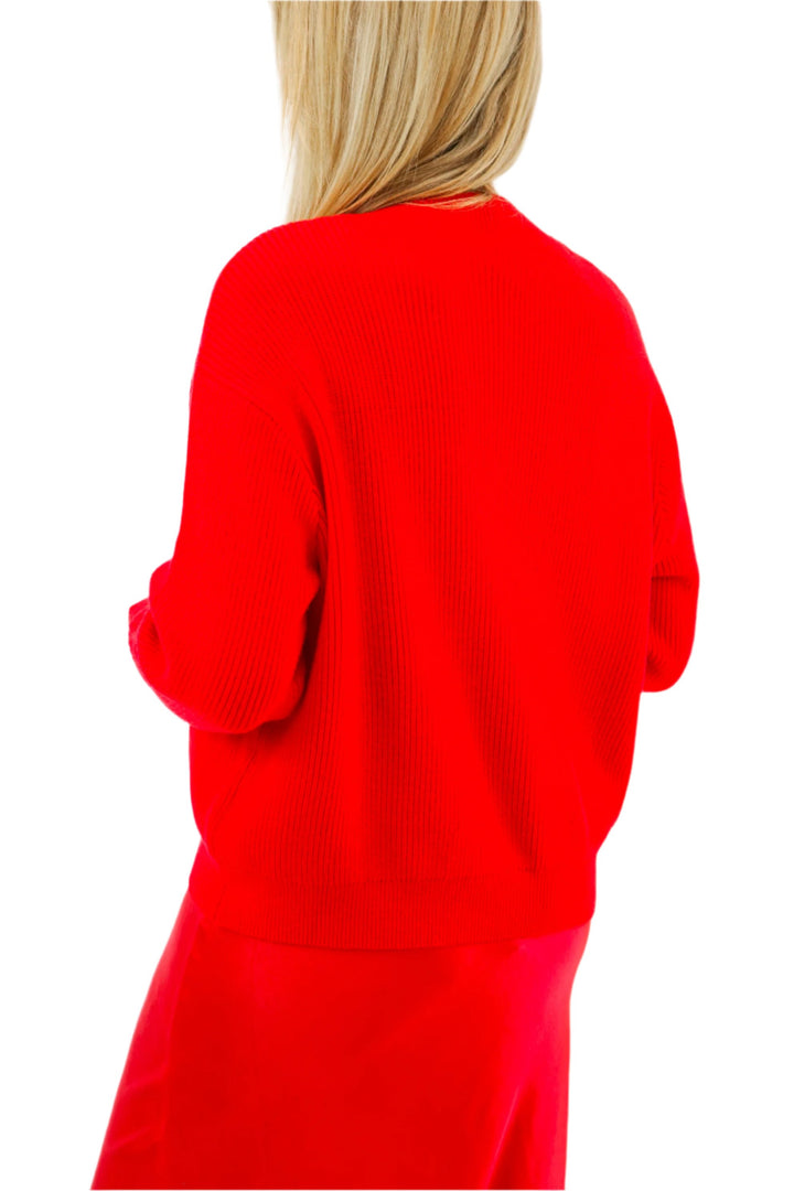 Britton Relaxed Sweater, Red