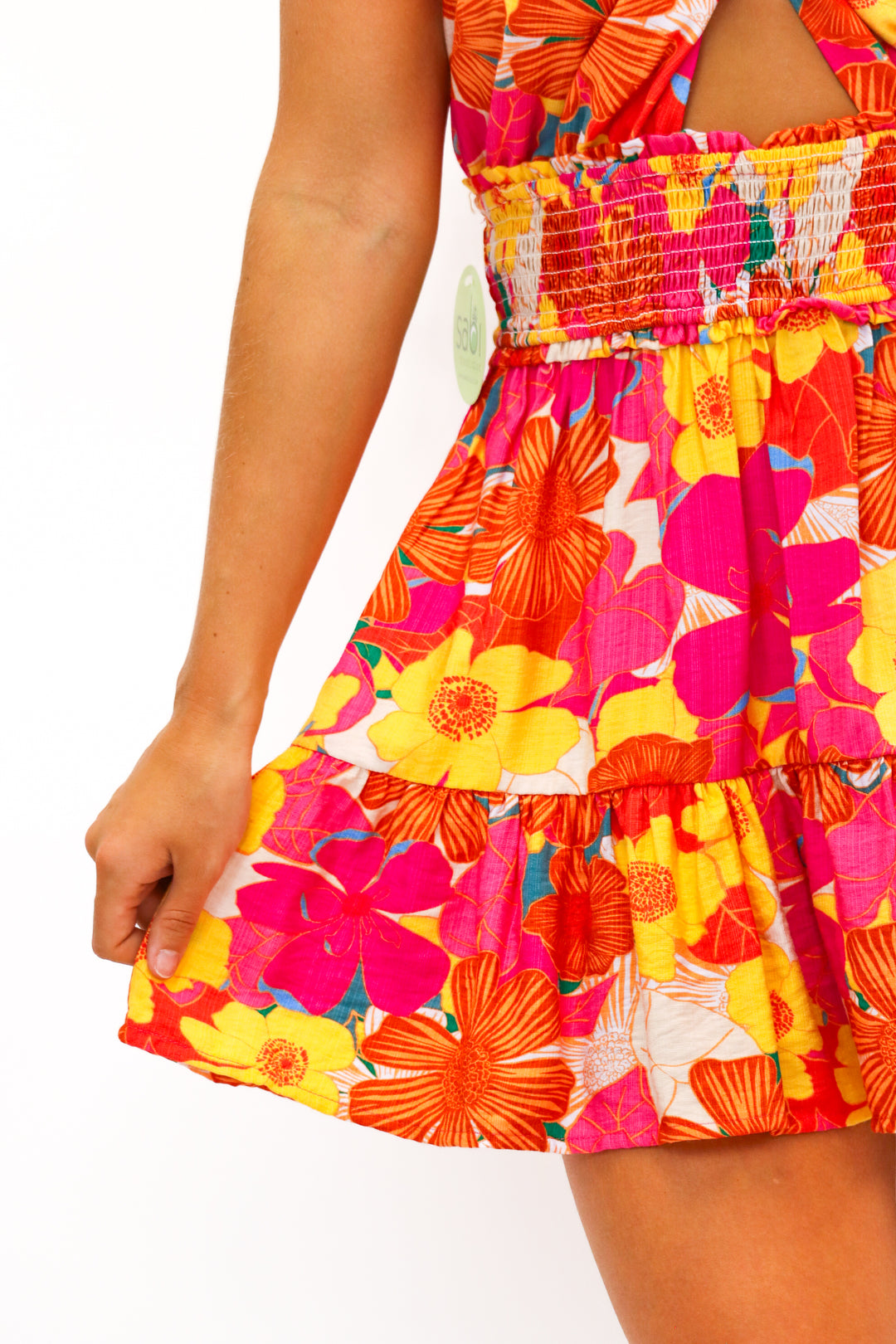 Full Of Adventure Halter Neck Floral Dress