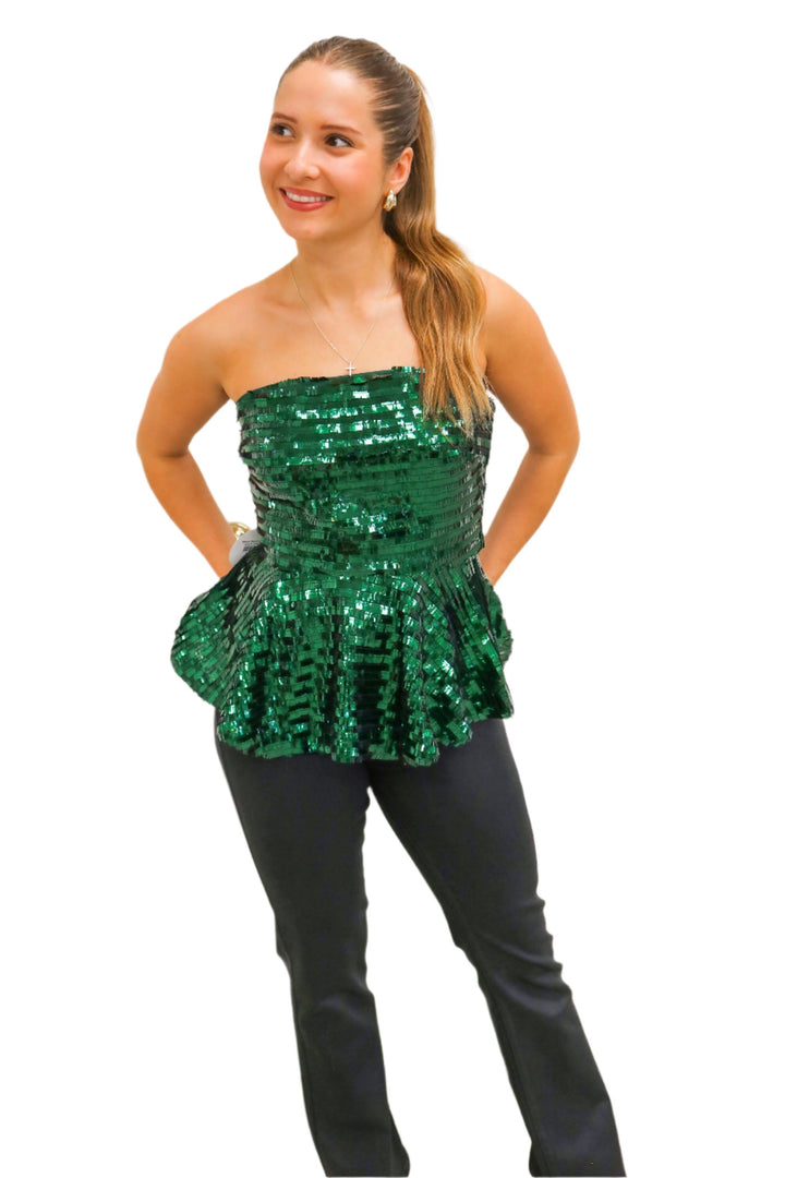 Melissa Sequin Top, Tinsel