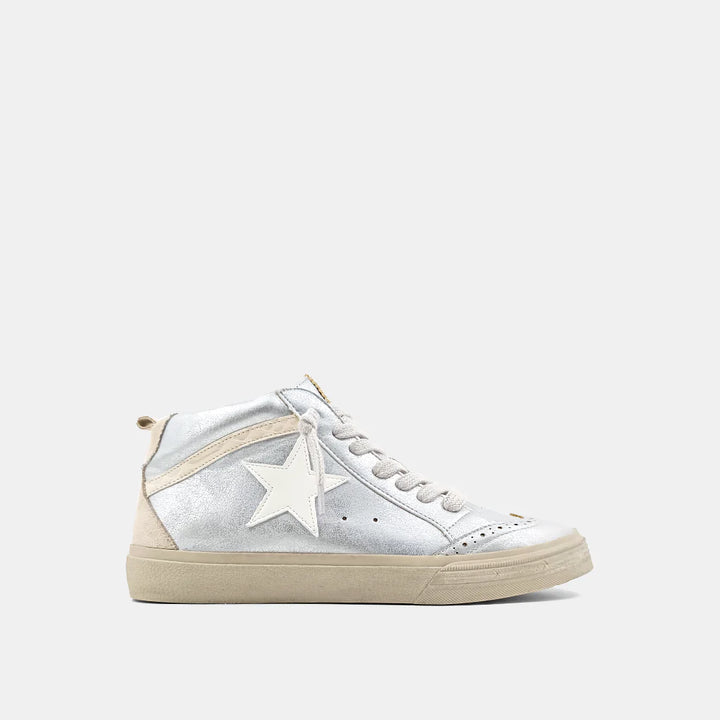 Paulina Sneaker, White Silver