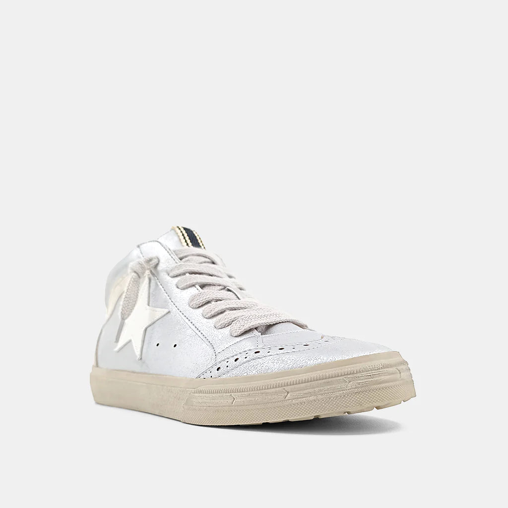 Paulina Sneaker, White Silver