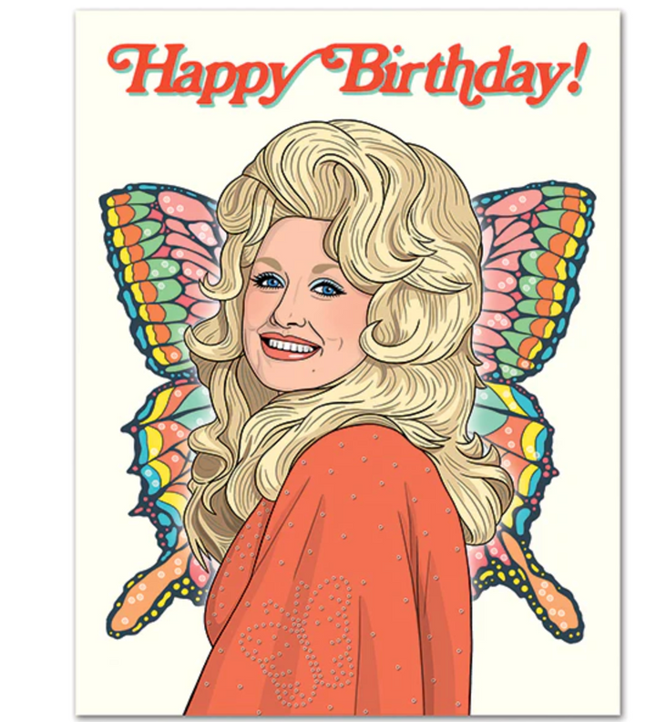 Dolly Butterfly Birthday Card