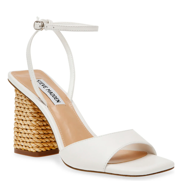 Rozlyn Heel, White Leather