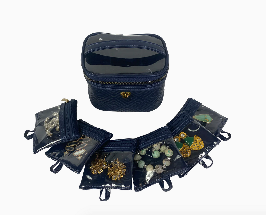 Getaway Jewelry Case, Greek Navy