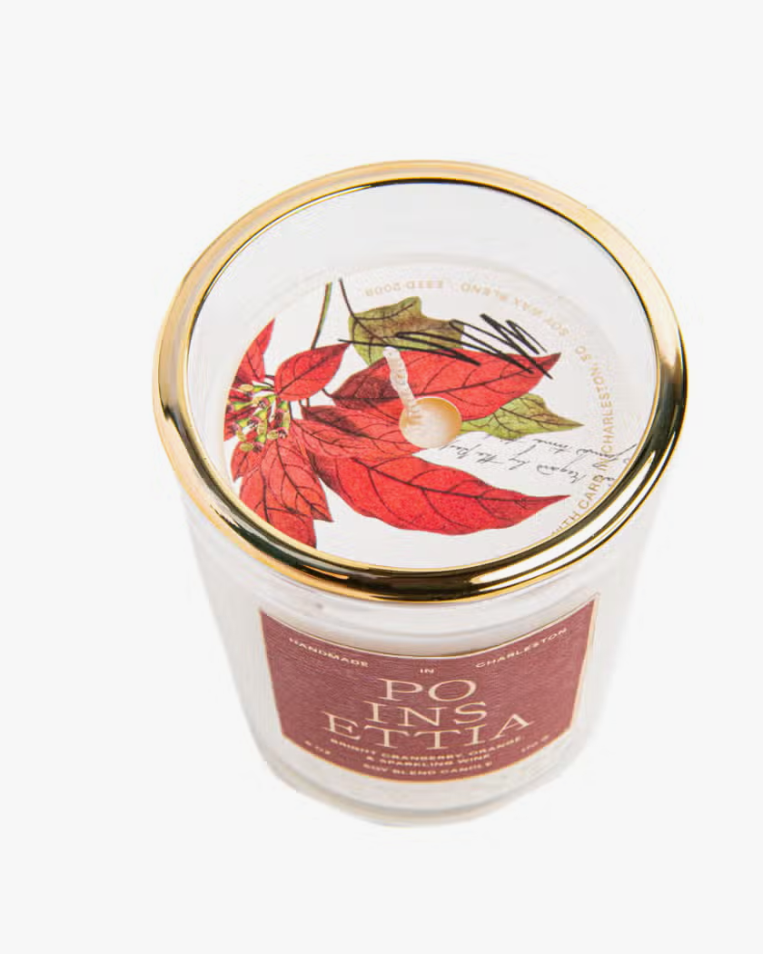 Poinsettia Candle, 6oz