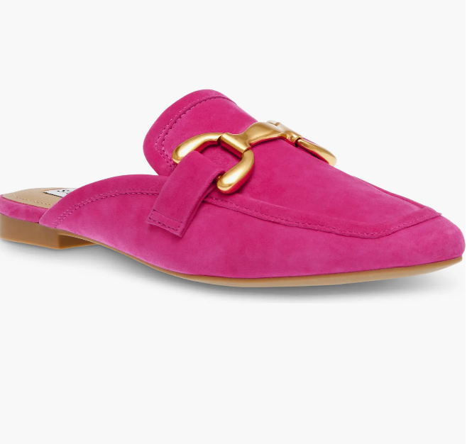 Fortunate Mule, Pink Suede