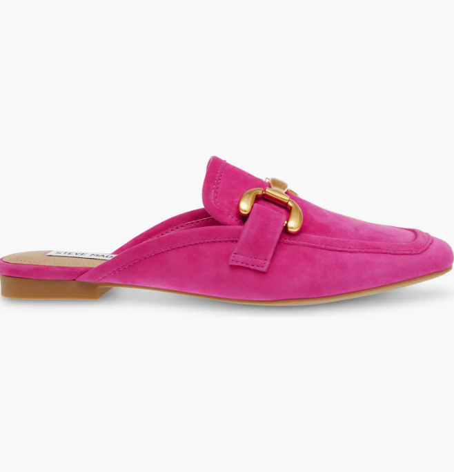 Fortunate Mule, Pink Suede