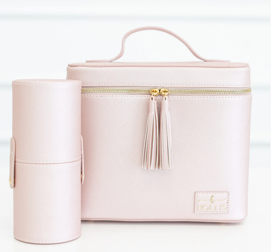 Lux Makeup Bag, Blush