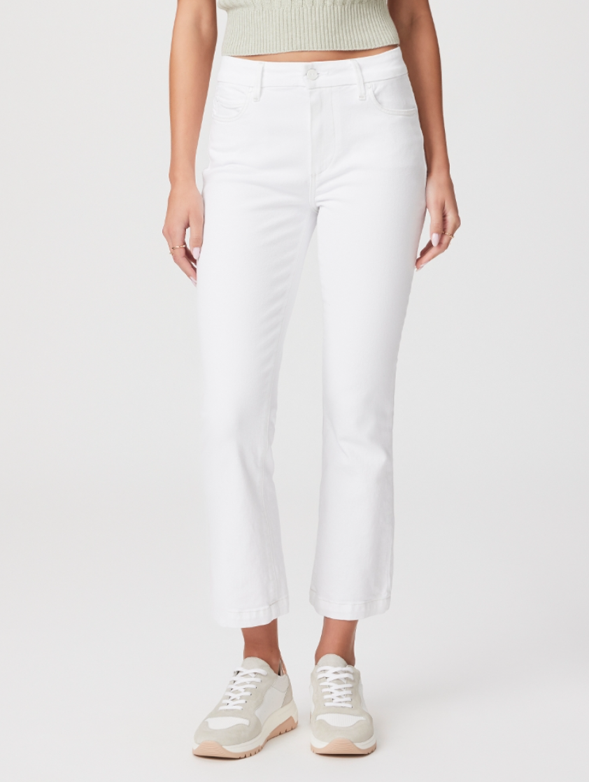 Colette Crop Flare, Crisp White