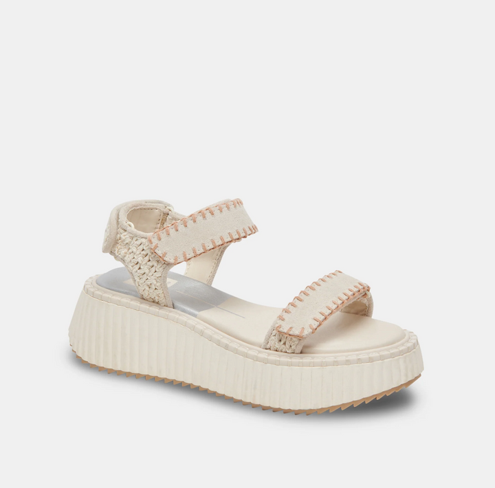 Debra Sandals, Ivory Suede