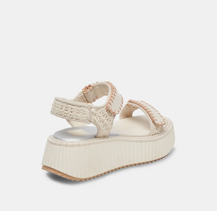 Debra Sandals, Ivory Suede