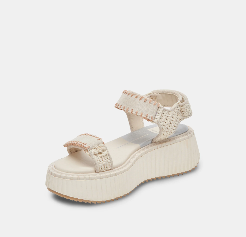 Debra Sandals, Ivory Suede