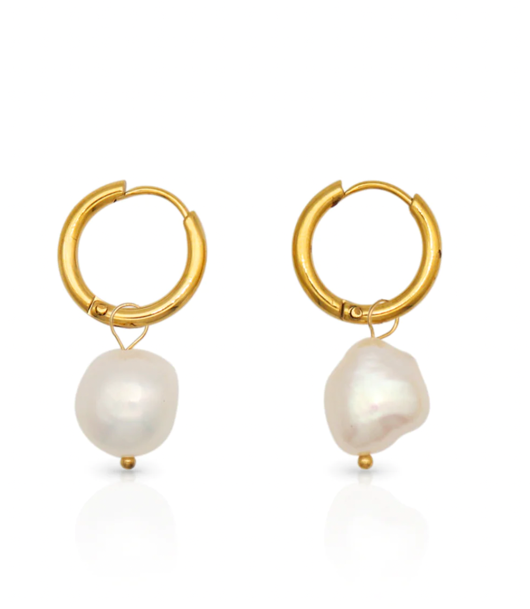 Oceane Earrings, Gold