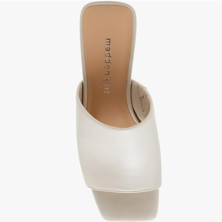 Taz Square Toe Heel, Bone Paris