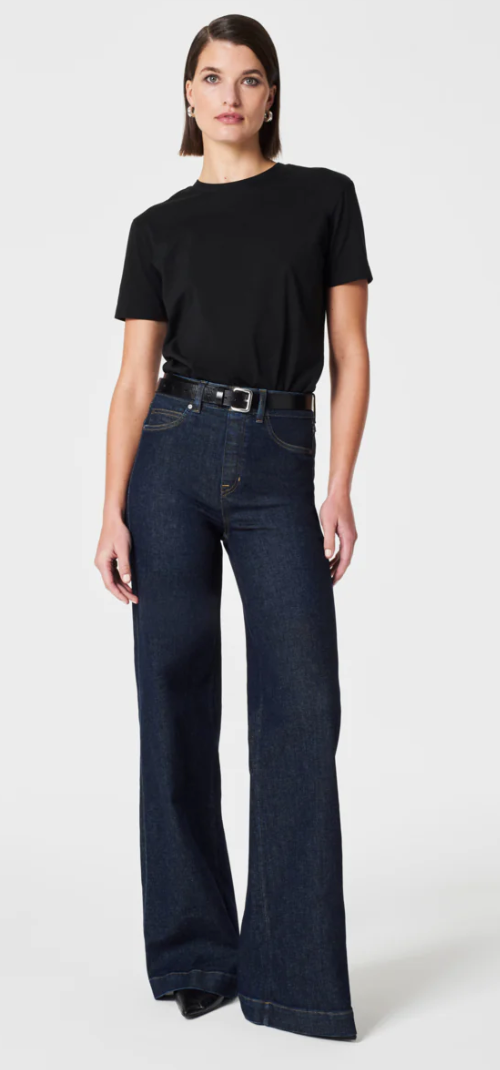 Wide Leg Jeans, Raw Indigo