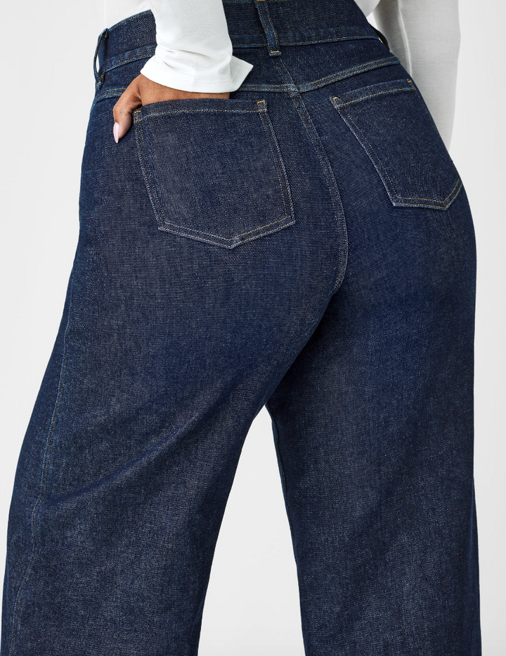 Wide Leg Jeans, Raw Indigo