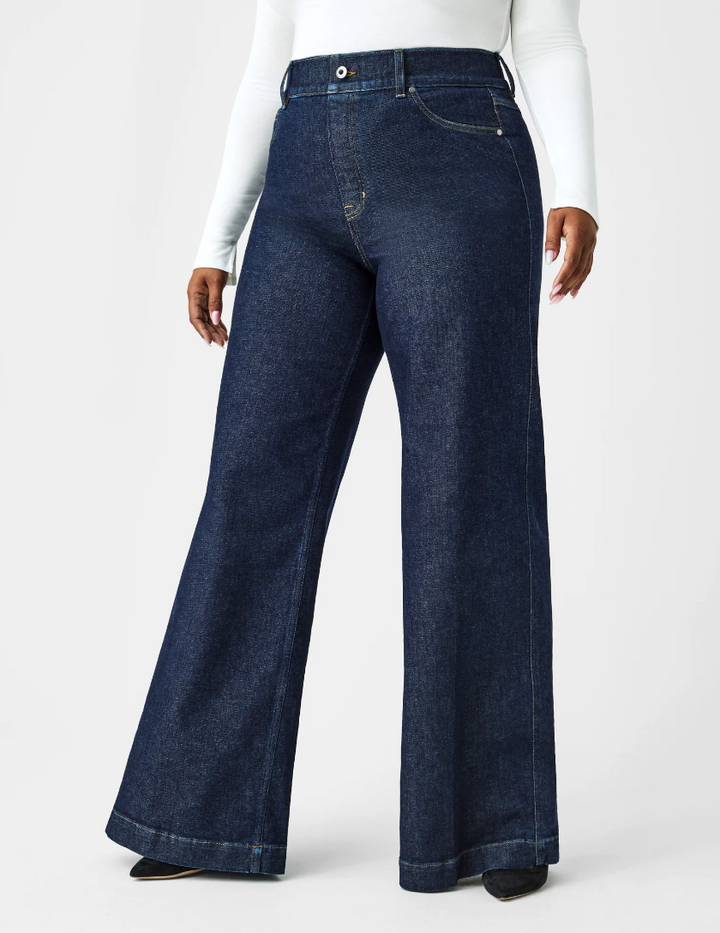 Wide Leg Jeans, Raw Indigo